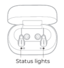 Lexie B2 Plus charging Status Lights